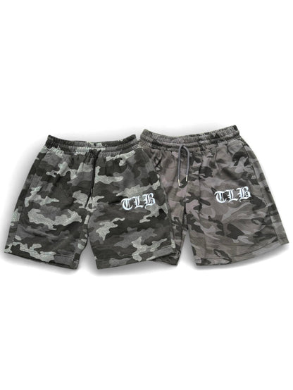A CLOUD CAMOU SWEAT SHORTS