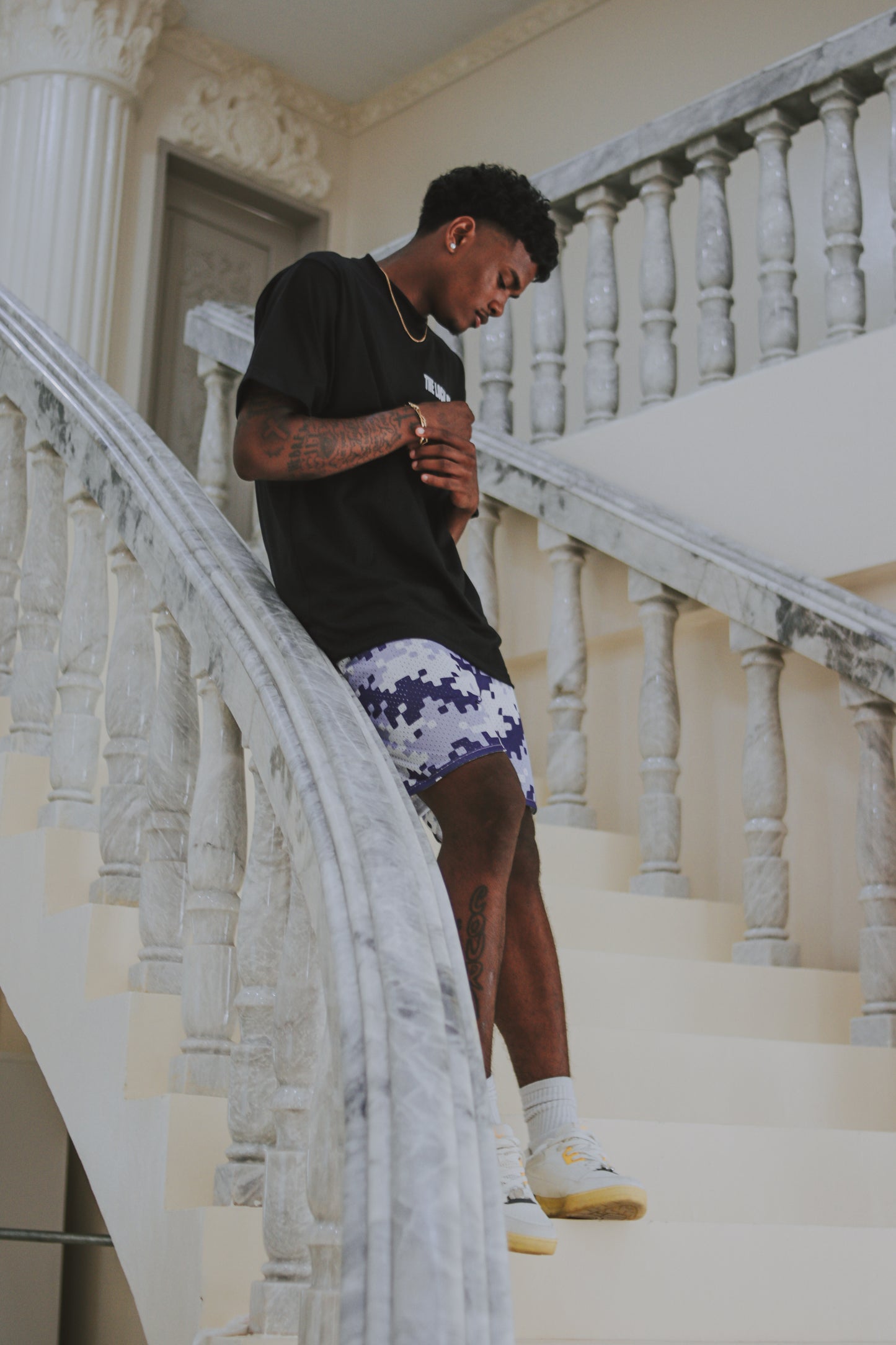 A TLB | CAMOUFLAGE | MESH SHORTS